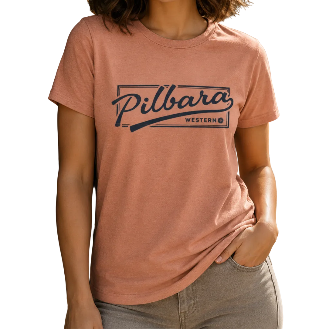 Ritemate Womens Pilbara Game Day S/S Tee (RMTC013) Peachy