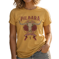 Ritemate Womens Pilbara Western Rose S/S Tee (RMTC041) Jojoba