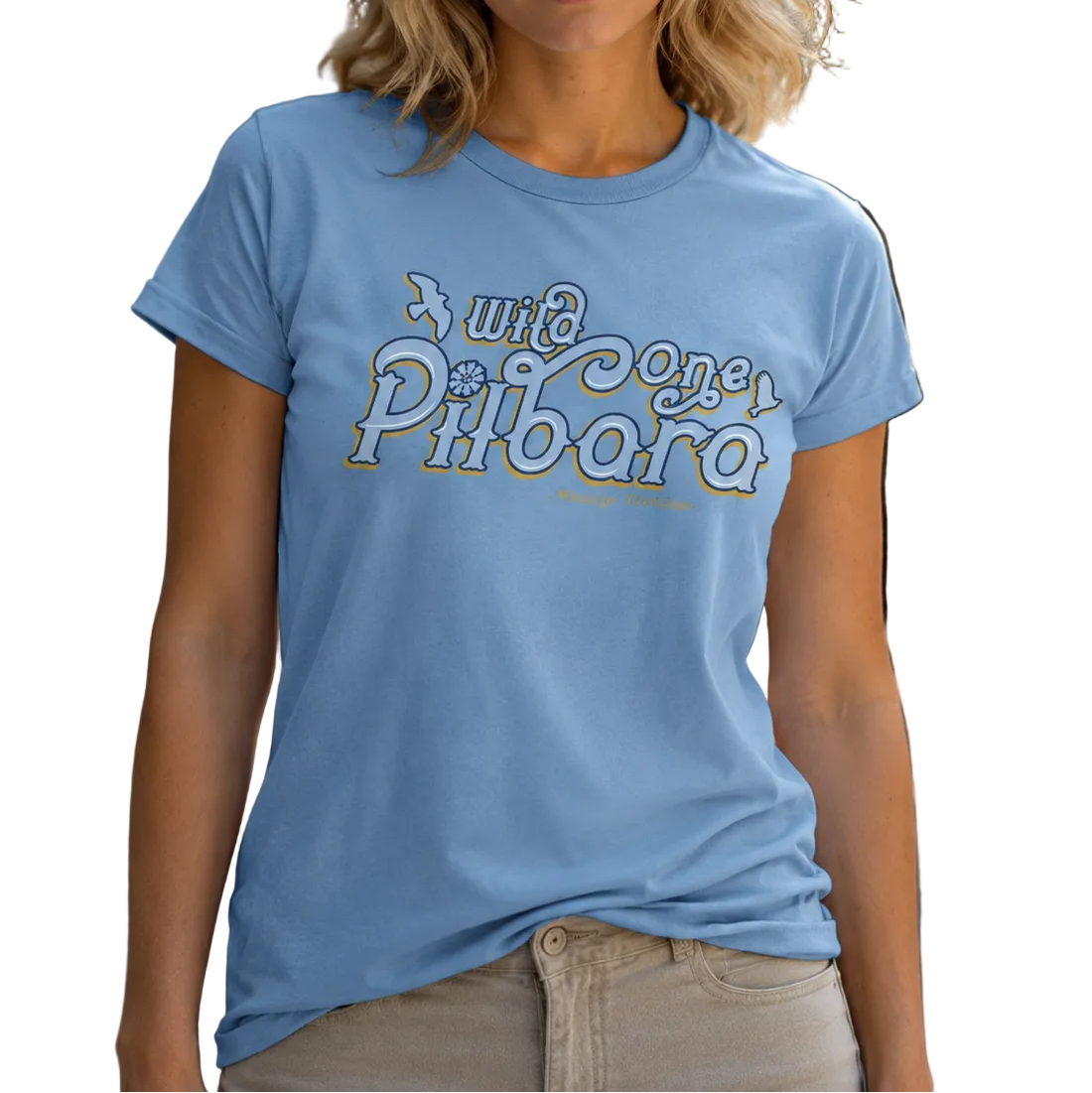 Ritemate Womens Pilbara Wild One S/S Tee (RMTC037) Airy Blue