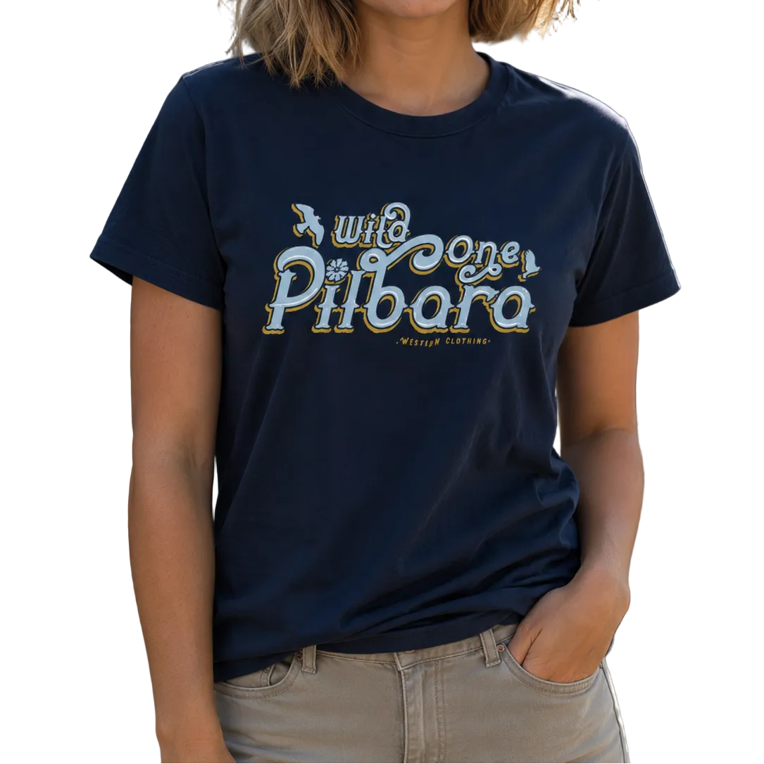 Ritemate Womens Pilbara Wild One S/S Tee (RMTC037) Eclipse