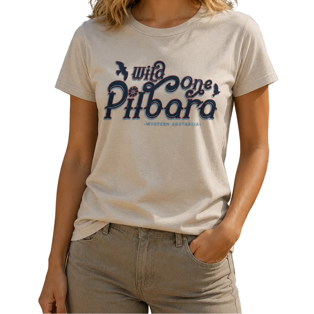 Ritemate Womens Pilbara Wild One S/S Tee (RMTC037) Moonbeam