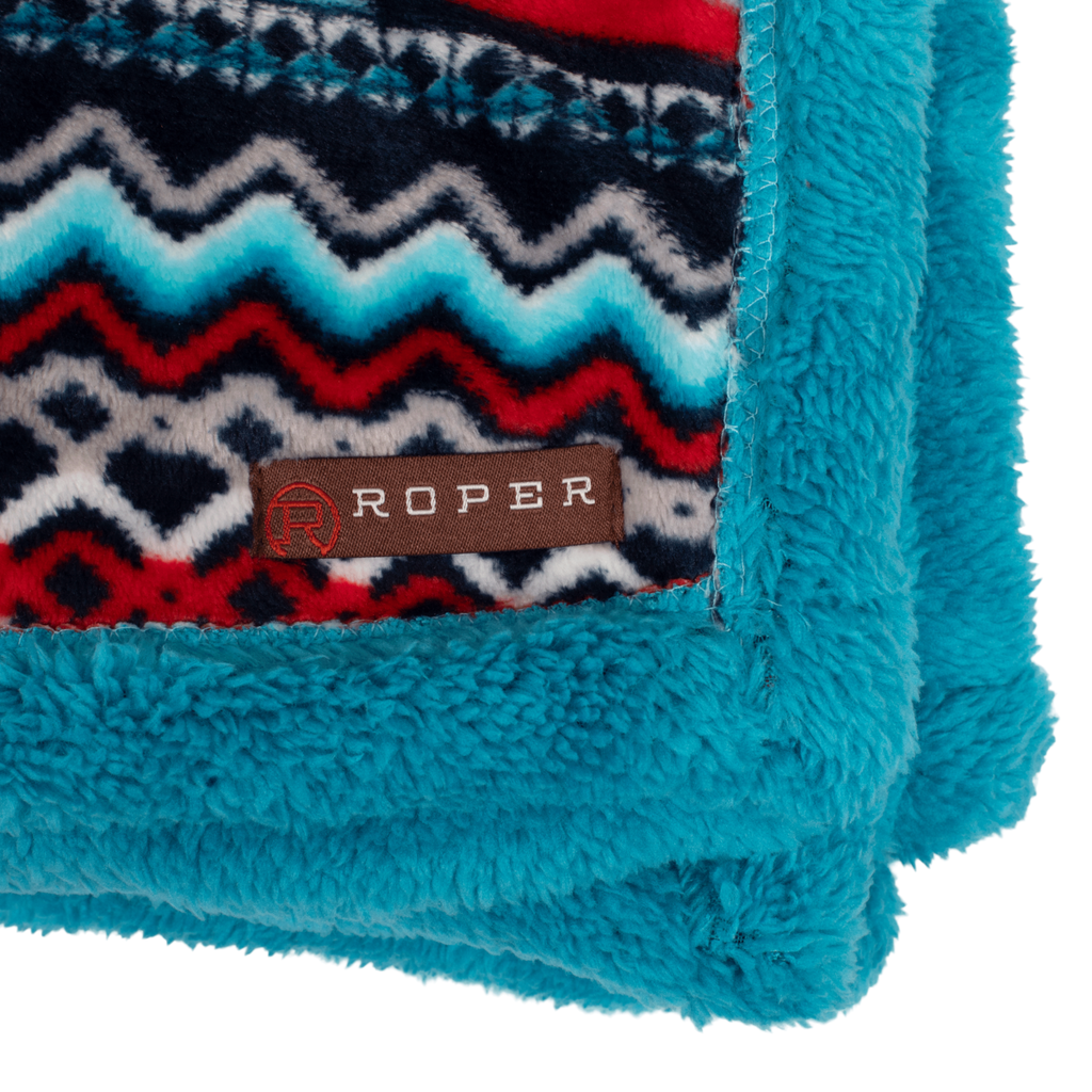 Roper  Aztec Throw Rug (06355502) Red