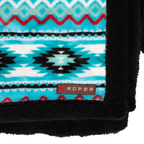 Roper  Aztec Throw Rug (06355503) Turquoise
