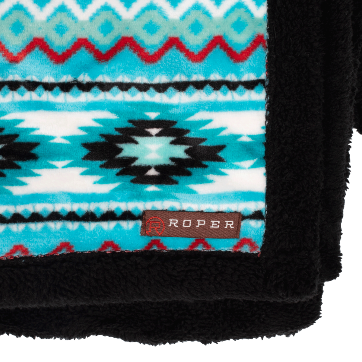 Roper  Aztec Throw Rug (06355503) Turquoise
