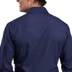 Roper Mens Karman Classic 55/45 Collection L/S Shirt (01019260) Plaid Blue