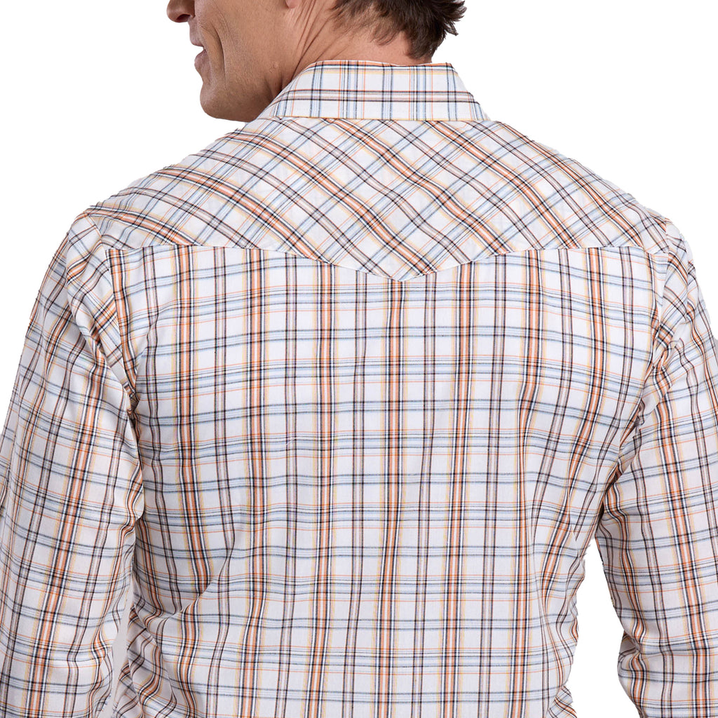Roper Mens Karman Classic 55/45 Collection L/S Shirt (01101024) Plaid White