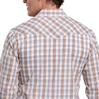 Roper Mens Karman Classic 55/45 Collection L/S Shirt (01101024) Plaid White