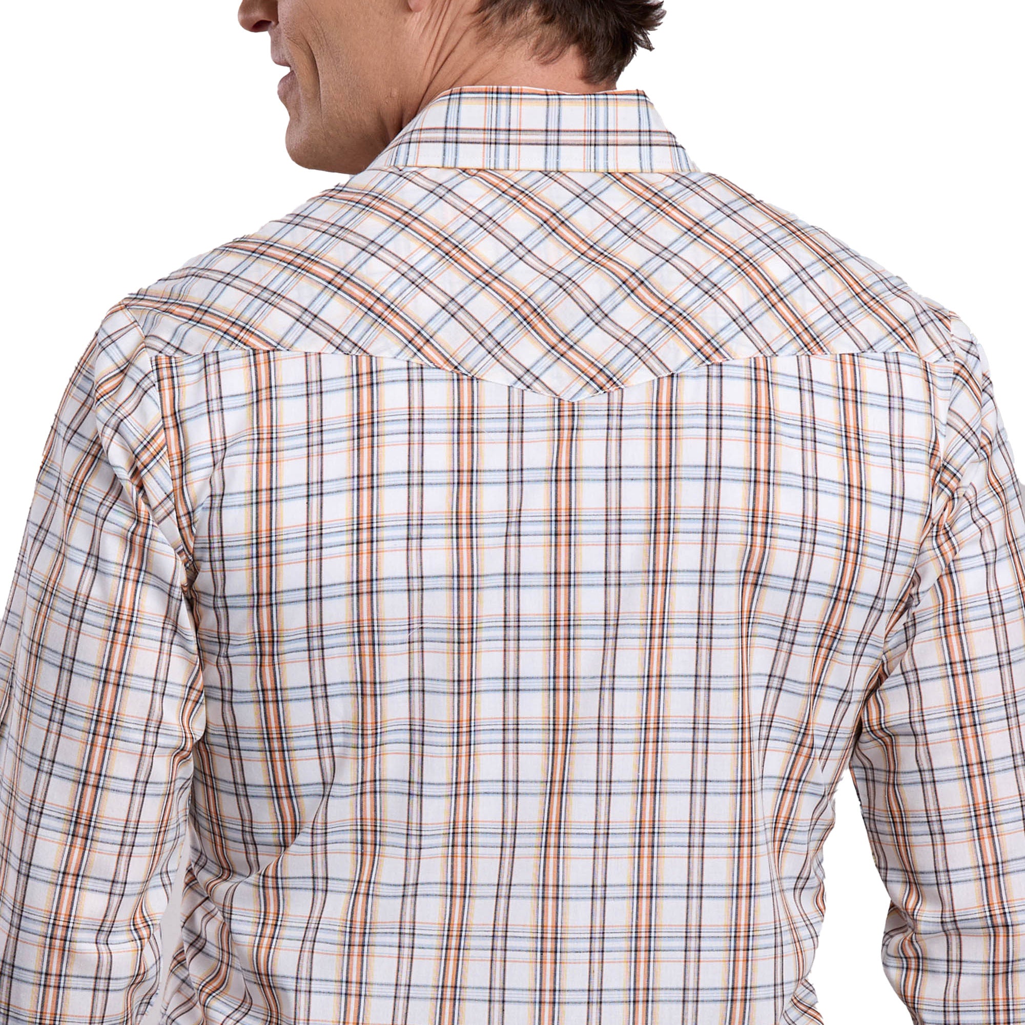 Roper Mens Karman Classic 55/45 Collection L/S Shirt (01101024) Plaid White
