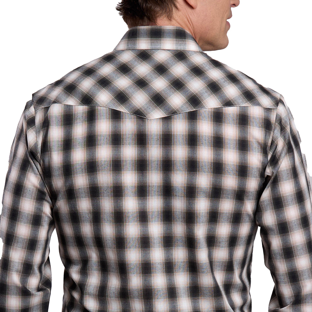 Roper Mens Karman Classic 55/45 Collection L/S Shirt (01101026) Plaid Black