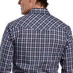 Roper Mens Karman Classic 55/45 Collection L/S Shirt (01101222) Plaid Blue