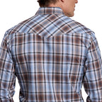 Roper Mens Karman Classic 55/45 Collection L/S Shirt (01101228) Plaid Brown