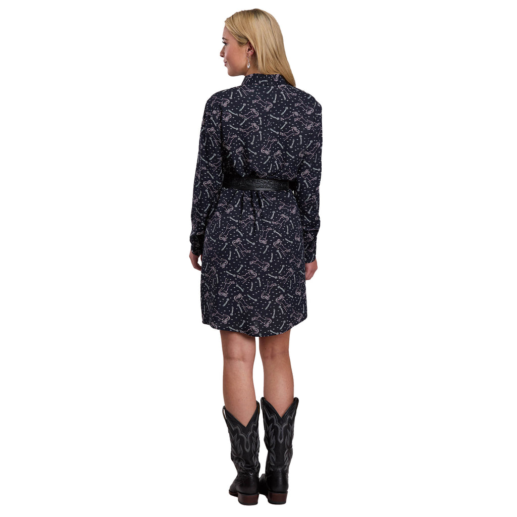 Roper Womens Five Star Collection L/S Shirt Dress (57590054) Print Black