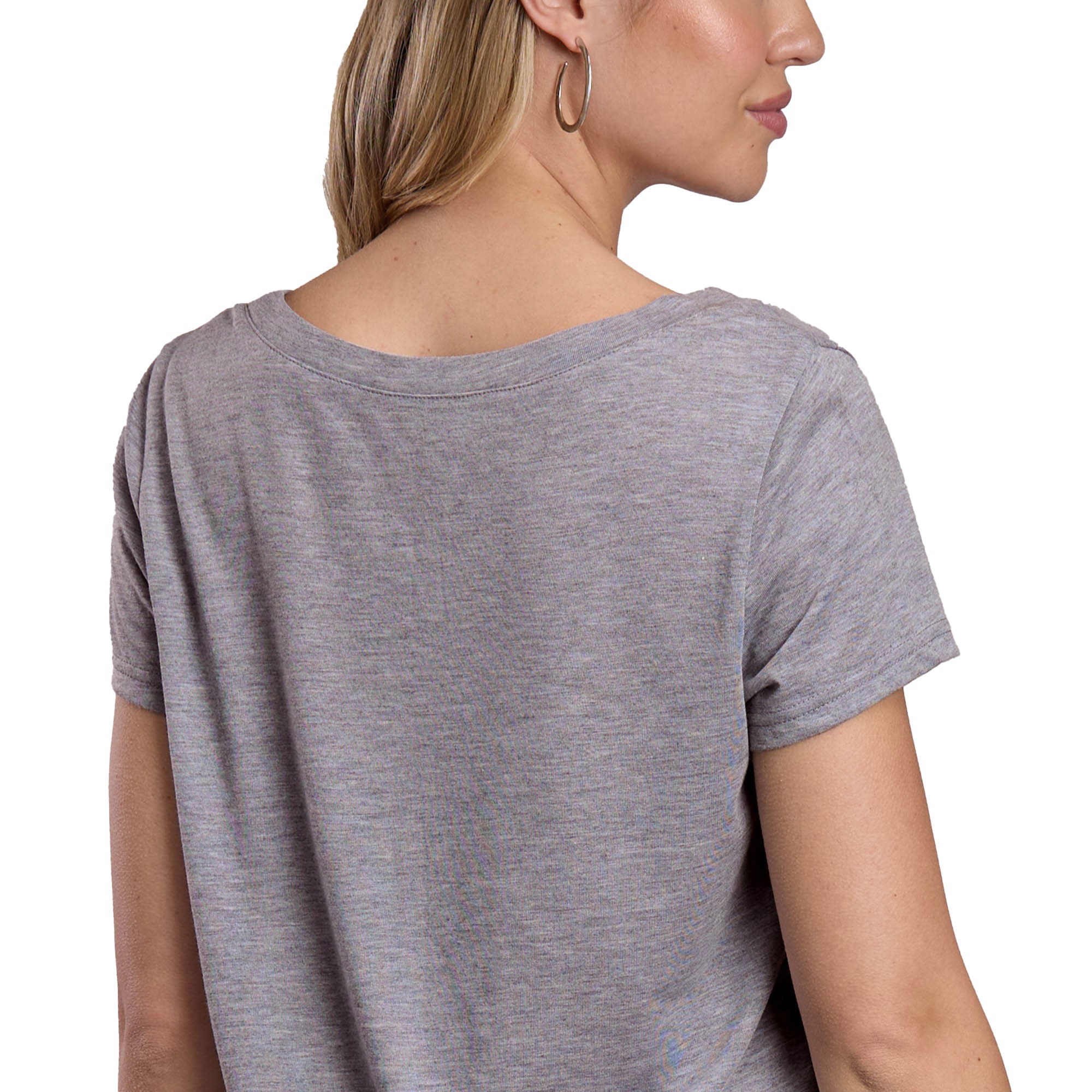 Roper Womens Five Star Collection S/S Tee (39513100) Solid Grey