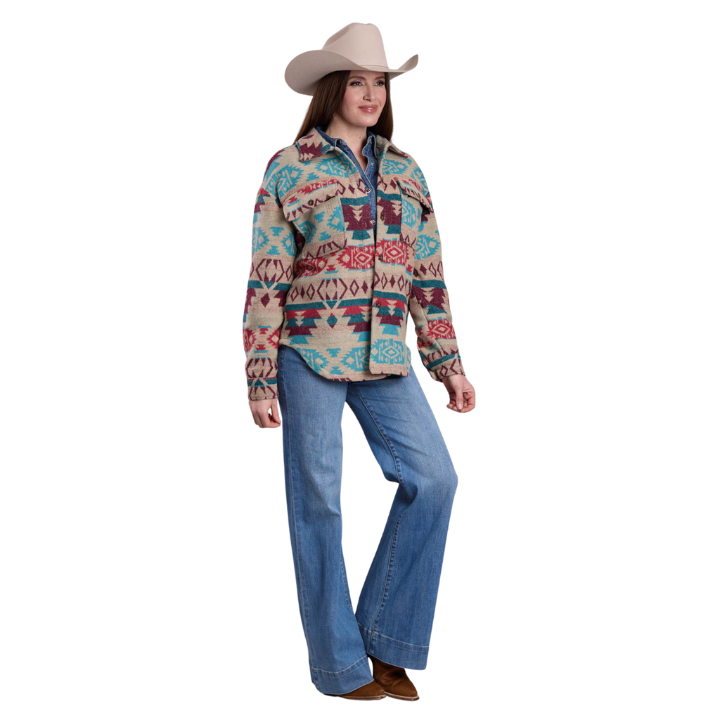 Roper Womens L/S Jacket (98119127) White