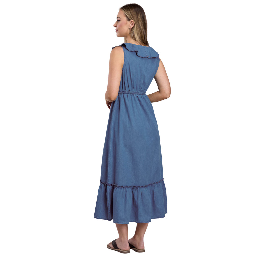 Roper Womens Studio West Collection Sleeveless Dress (57594027) Solid Blue