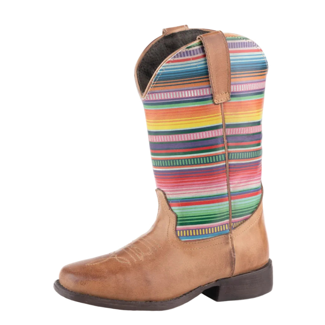 Roper Childrens Cora Western Boots (18914240) Serape Tan/Serape Leather