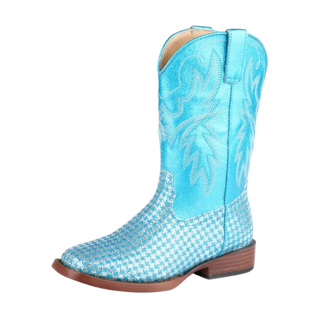 Roper Childrens Glitter Gleam Western Boots (18901497) Blue