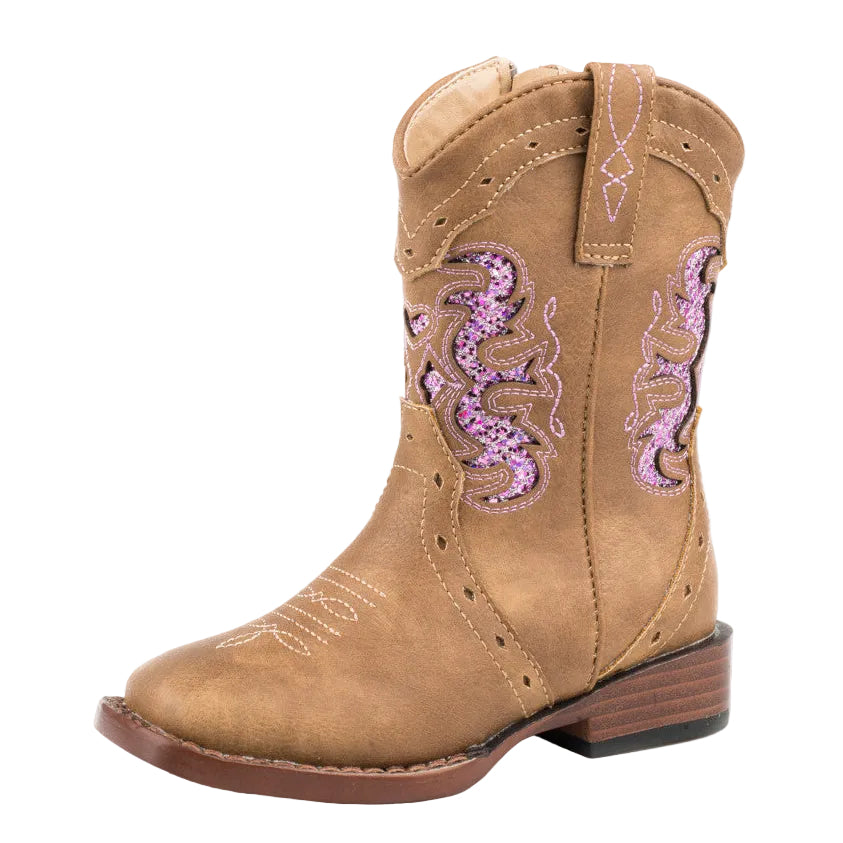 Roper Toddler Lexi Western Boots (17901527) Tan 