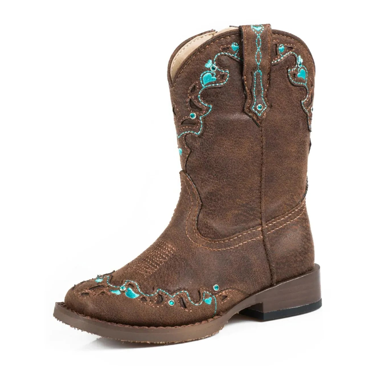 Roper Toddlers Hearts Boots (17901997) Brown