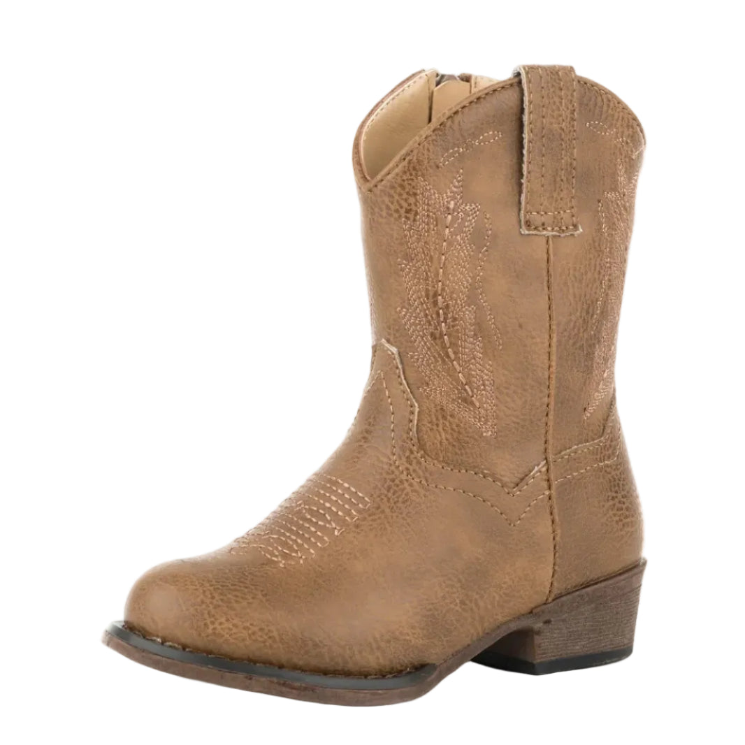 Roper Toddlers Taylor Western Boots (17939406) Tan