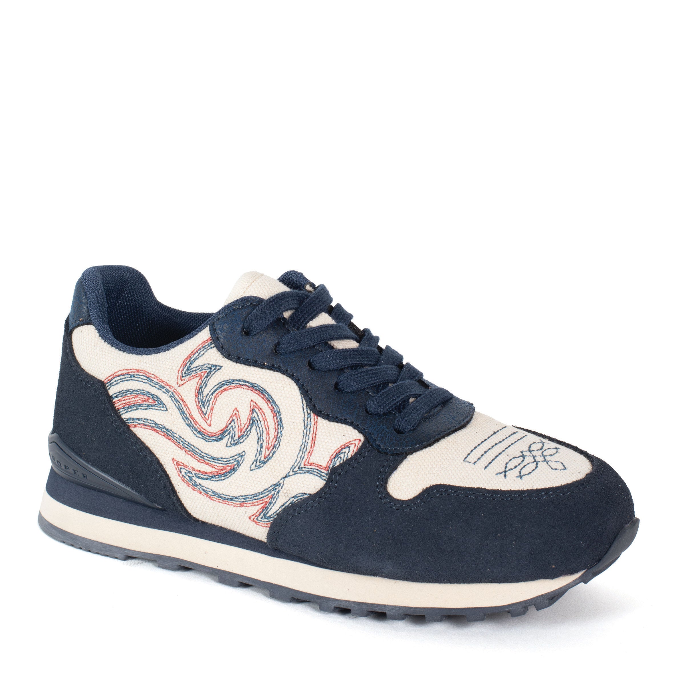 Roper Womens Giddy Up Shoes (21797763) Spice Navy Suede
