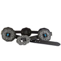 Roper Womens Leather Concho with Turquoise Stones Belt (8862790) Black