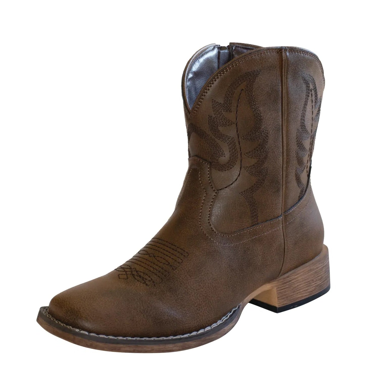 Roper Womens Shay Square Toe Western Boots (21904633) Brown