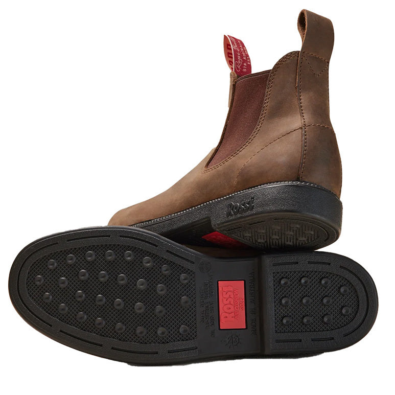 Rossi Boots Unisex Booma Elastic Sided Boots (607BRO) Brown 