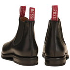 Rossi Boots Unisex Colt Chelsea Boots (503BLK) Black white background