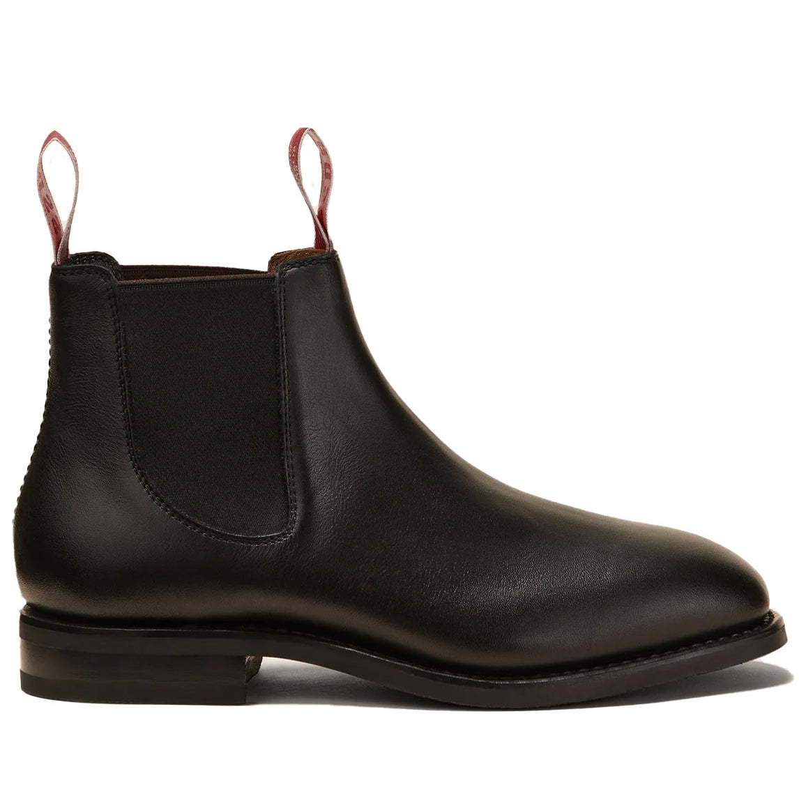 Rossi Boots Unisex Colt Chelsea Boots (503BLK) Black on white background