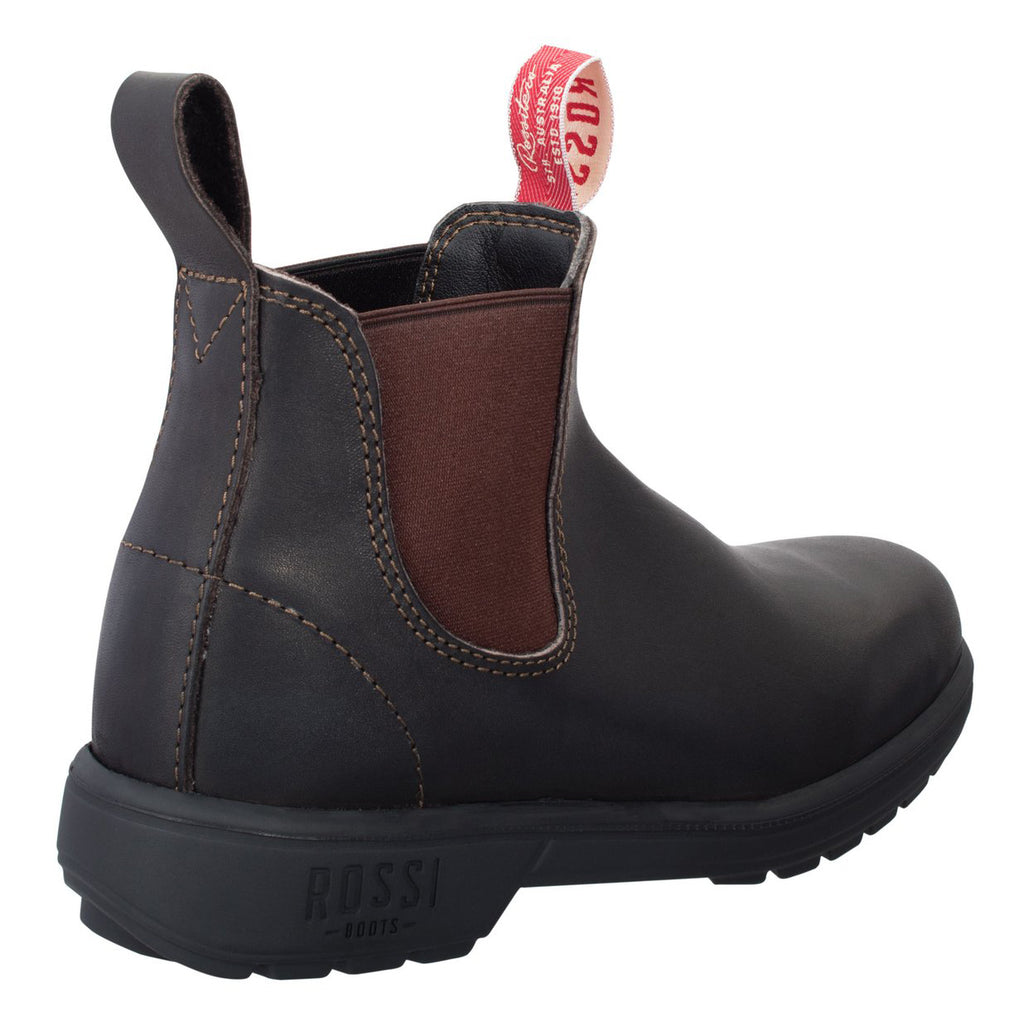 Rossi Mens Endura Elastic Sided Boots (303) Claret