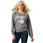 Ariat Womens Vintage Raglan Sweatshirt (10071113) Ombre Blue Mineral Wash