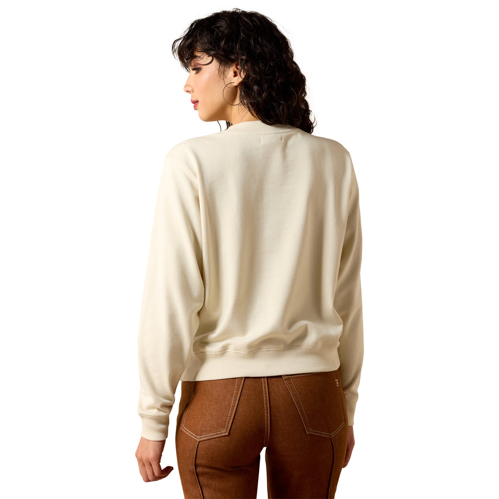 Ariat Womens Essential Crew Sweatshirt (10071166) Summer Sand