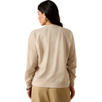 Ariat Womens Victoria Sweatshirt (10071623) Khaki Heather