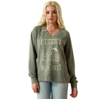 Ariat Womens Victoria Sweatshirt (10071630) Sea Spray