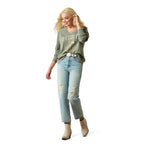 Ariat Womens Victoria Sweatshirt (10071630) Sea Spray