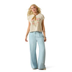 Ariat Womens Vintage Pullover S/S Tee (10071633) Summer Sand