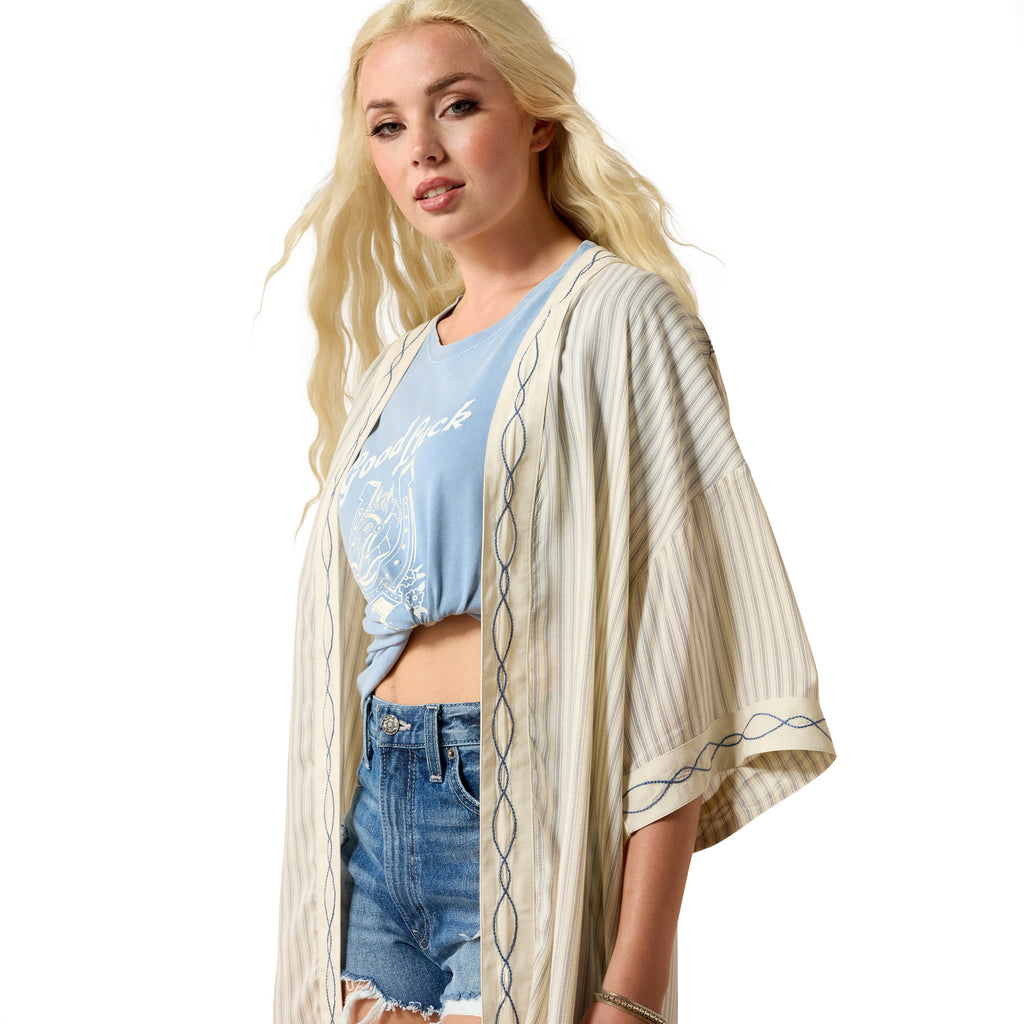 Ariat Womens Bella Duster (10071639) Twill Stripe