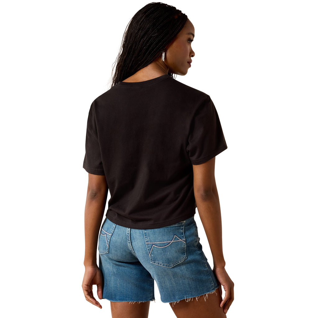Ariat Womens Night Sky Cowgirl S/S Tee (10071666) Black