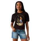 Ariat Womens Night Sky Cowgirl S/S Tee (10071666) Black