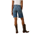 Ariat Womens Ultra High Rise Relaxed Tomboy 10" Denim Shorts (10074783) Calistoga