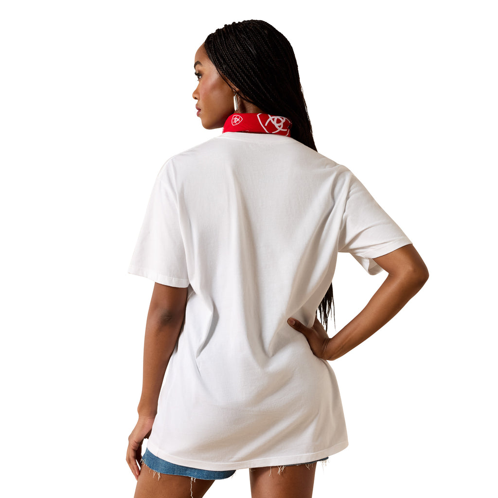 Ariat Womens Cowboy Comic S/S Tee (10076379) White