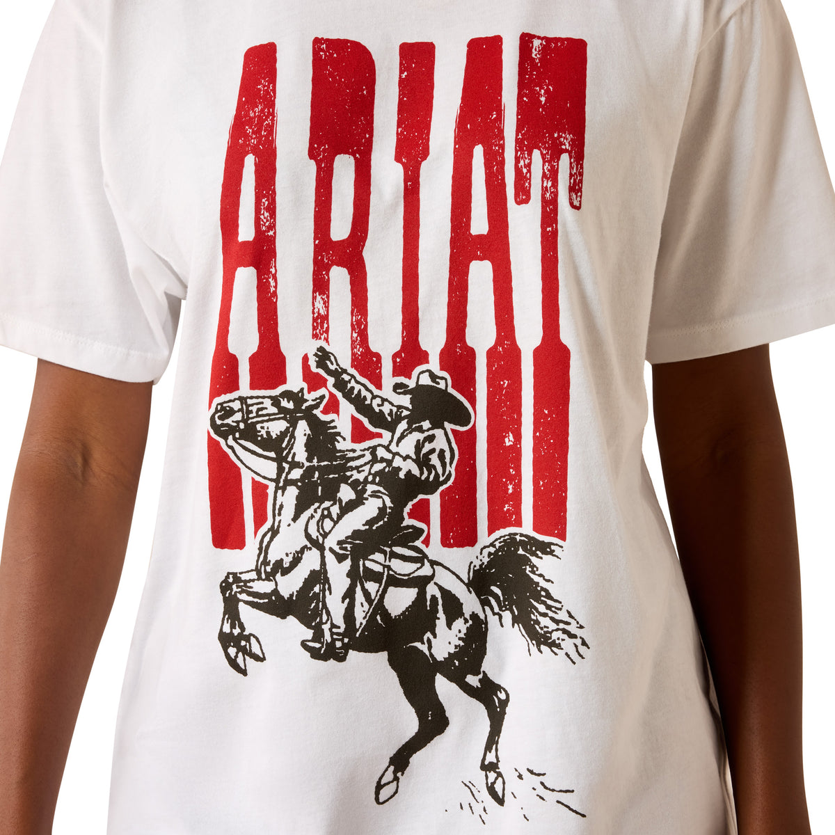 Ariat Womens Cowboy Comic S/S Tee (10076379) White