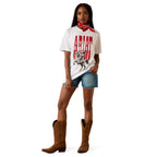 Ariat Womens Cowboy Comic S/S Tee (10076379) White