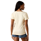 Ariat Womens Steer Bomb S/S Tee (10076380) Cream