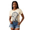Ariat Womens Steer Bomb S/S Tee (10076380) Cream