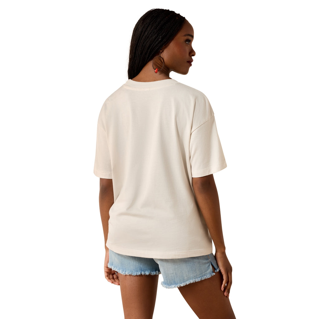 Ariat Womens Buck Wild S/S Tee (10076381) Natural