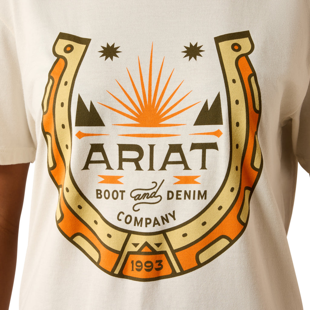 Ariat Womens Lucy Shoe S/S Tee (10076397) Ivory