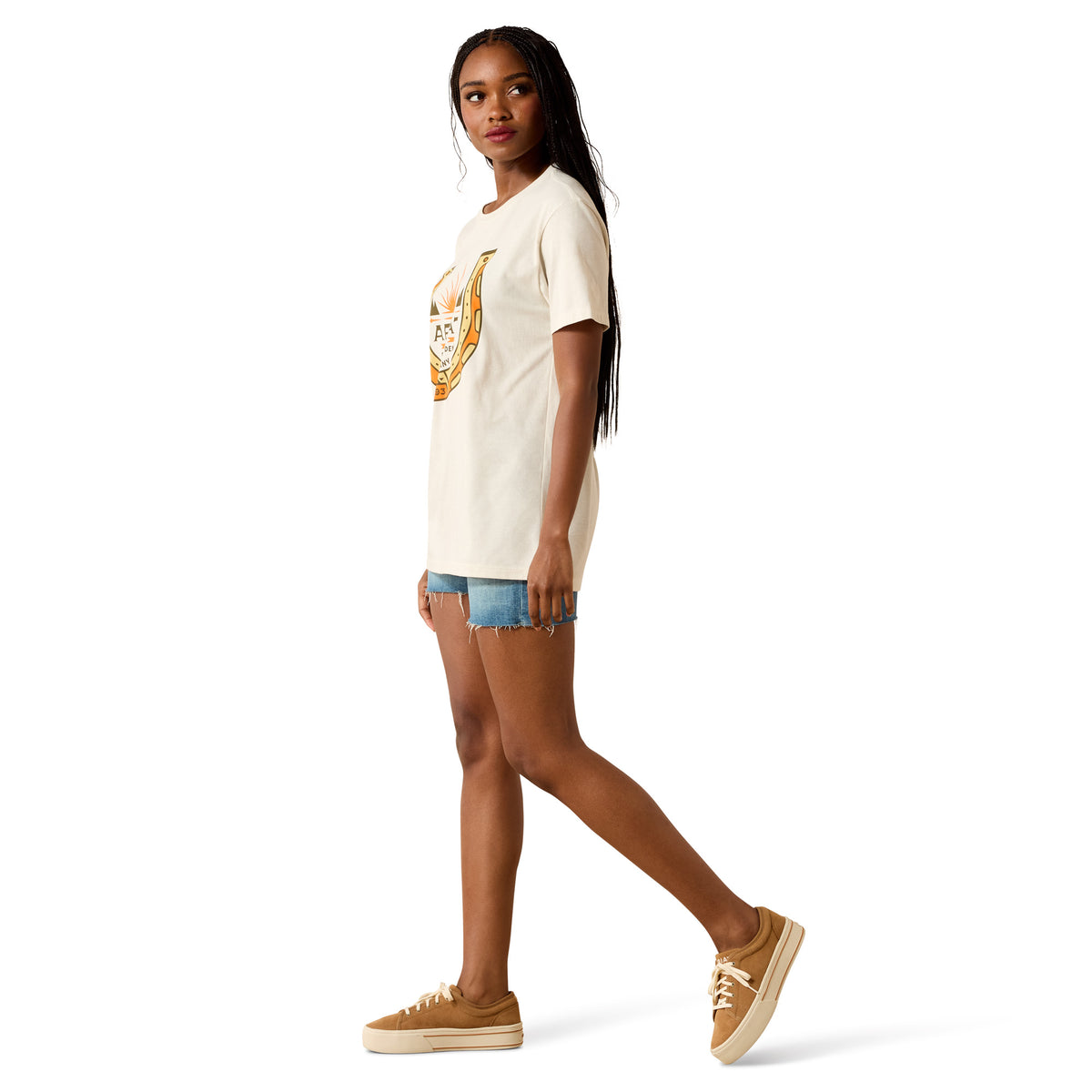 Ariat Womens Lucy Shoe S/S Tee (10076397) Ivory