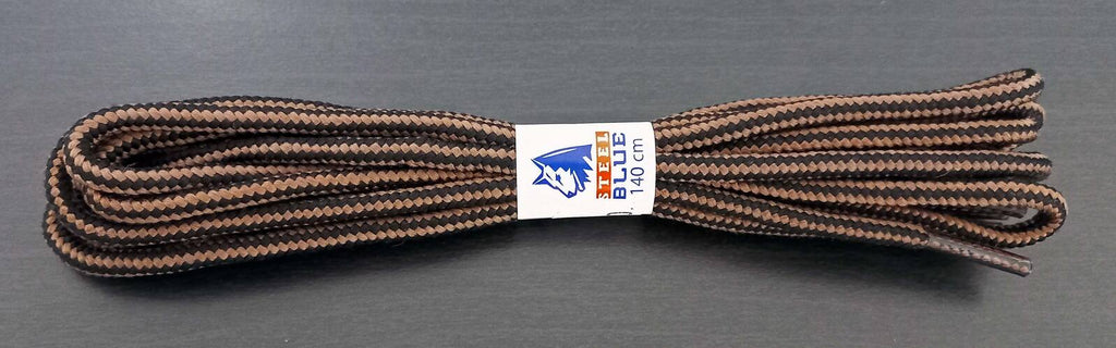 Steel Blue Nylon Laces (A-000060) Black/Brown 140cm